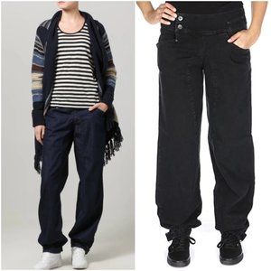 Vintage Nikita Denim Black/Charcoal Reality Buckle Denim Relaxed Jeans 27x34